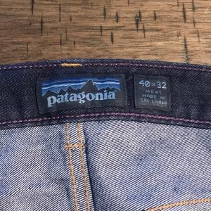 Iron clad Patagonia dark blue jeans